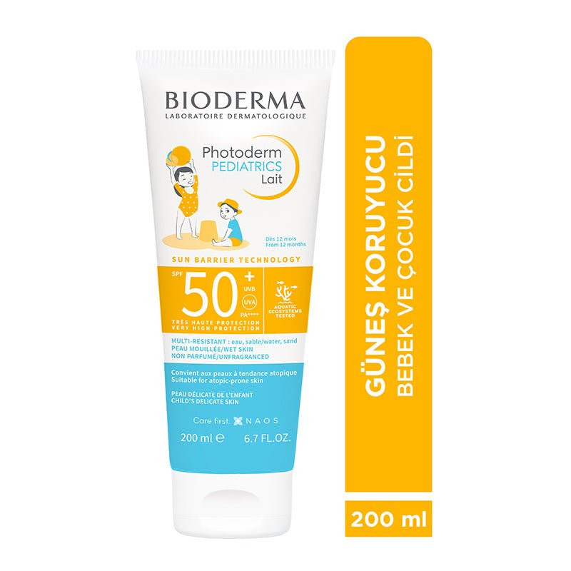 Pediatric Sunscreen Milk - Very High SPF 50+ Broad Spectrum Water Resistant - TryAladdin