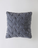 Premium Plush Decorative Pillow Cover Grey 45x45cm