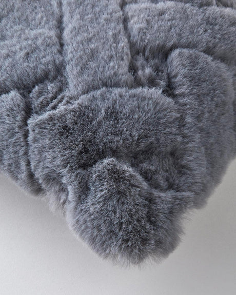 Premium-Plush-Decorative-Pillow-Cover-Grey-45x45cm