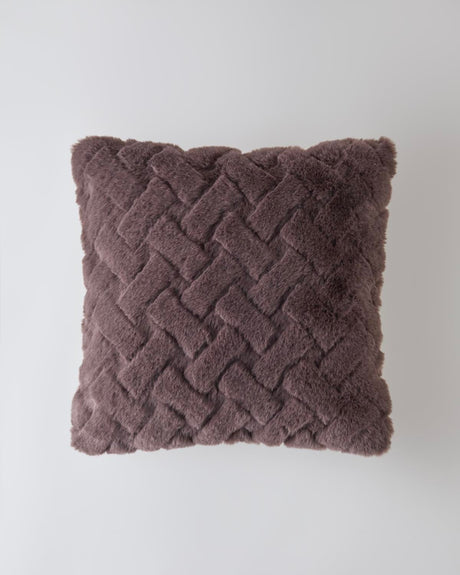 Premium Soft-Touch Plush Cushion Cover - 45x45cm - Coffee