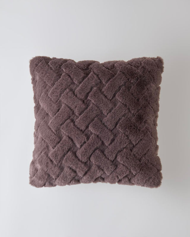 Premium Soft-Touch Plush Cushion Cover - 45x45cm - Coffee