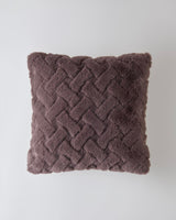 Premium Soft Touch Plush Cushion Cover   45x45cm   Coffee