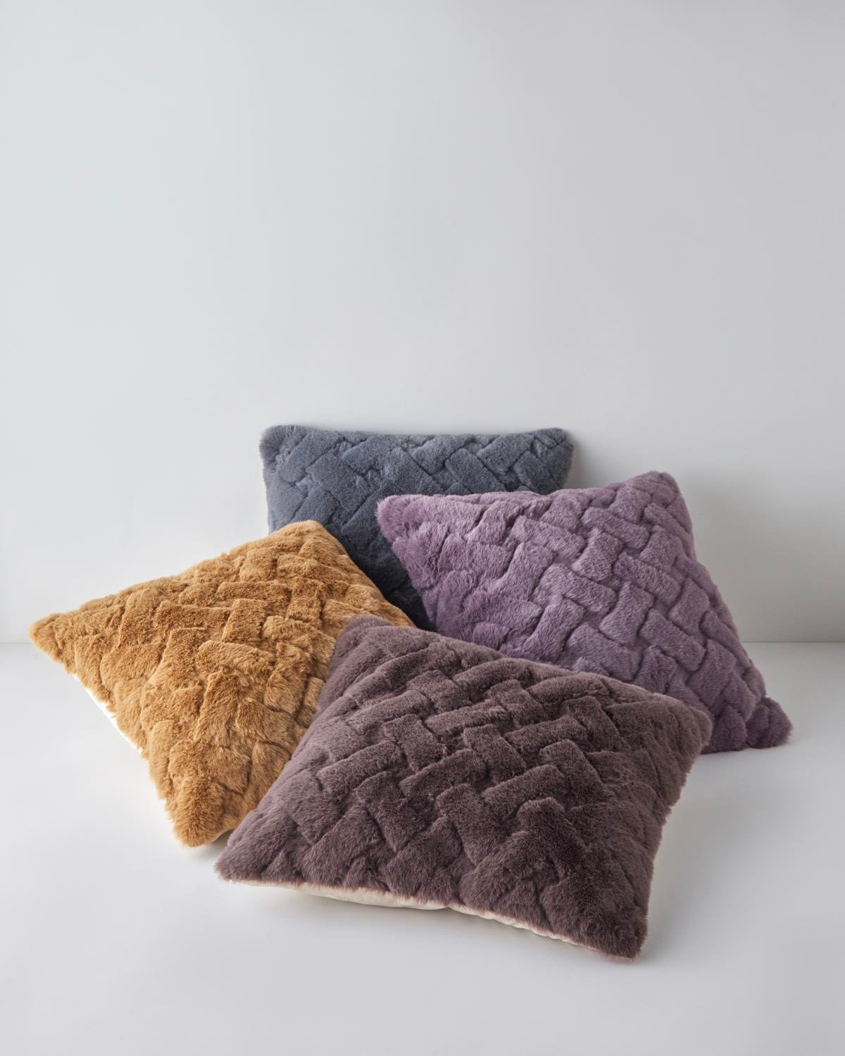 Premium Soft Touch Plush Cushion Cover   45x45cm   Coffee