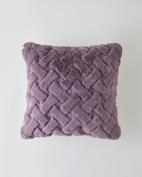 Premium Plush Decorative Pillow Cover - Lilac