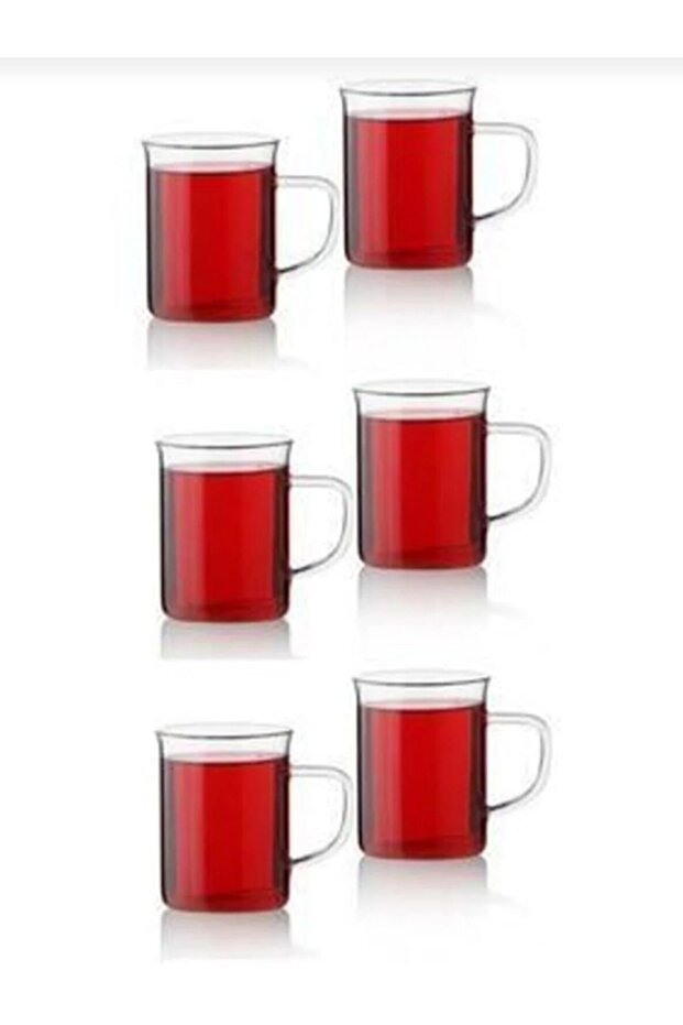 Pembelia Life Premium Borosilicate Glass Tea & Coffee Mugs - Heat Resistant 150ml 6 - Piece Set - TryAladdin