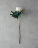 Peony Artificial Flower Single Stem Champagne Color