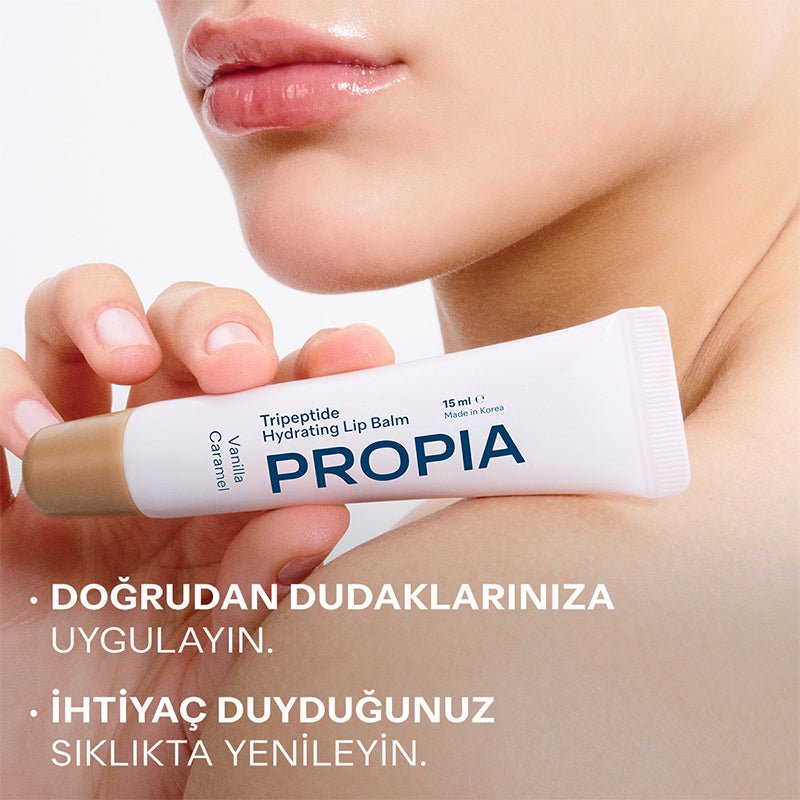 Peptide & Shea Butter Lip Treatment - Hydrating & Smoothing Vanilla Caramel - TryAladdin