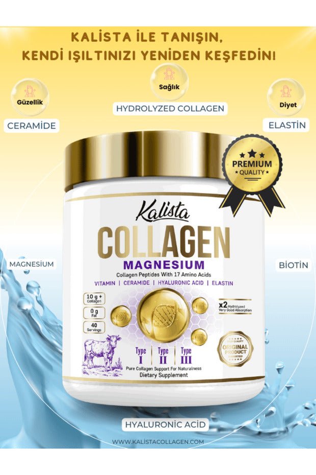 Peptides Powder - Magnesium, HA, Elastin - 40 Servings - TryAladdin