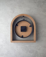 Timeless Natural Wood Desk Clock Elegant Office Accent