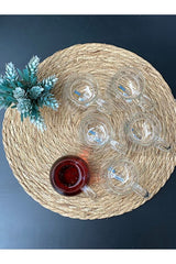 Perlaevkahve Borcam Style Professional Handled Tea Glasses - 6 - Piece Set (200ml Each) - TryAladdin