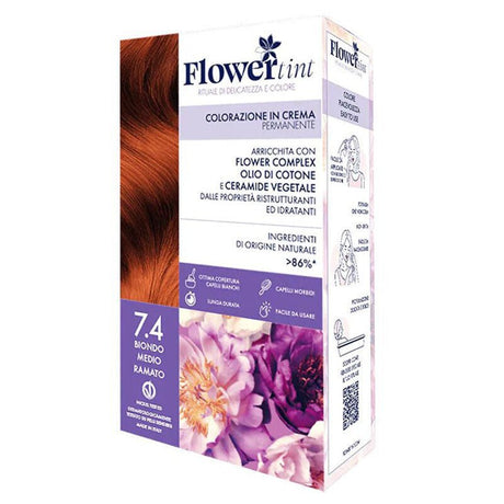 Permanent Cream Hair Color Dye Kit - 7.4 Medium Auburn Blonde - TryAladdin