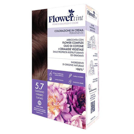 Permanent Cream Hair Dye Kit, Light Cocoa Brown 5.7 - TryAladdin