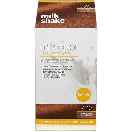 Permanent Hair Color Cream - Medium Brown Copper Golden - TryAladdin