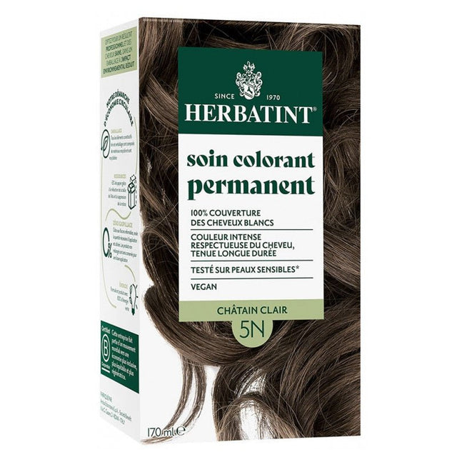 Permanent Hair Color Dye - 5N Light Chestnut - 170ml - TryAladdin