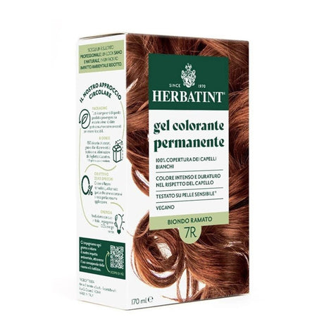 Permanent Hair Color Dye - 7R Copper Blonde - 170ml - TryAladdin