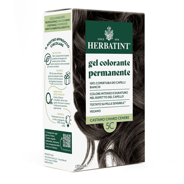 Permanent Hair Color Dye - Light Ash Chestnut 5C - 170ml - TryAladdin