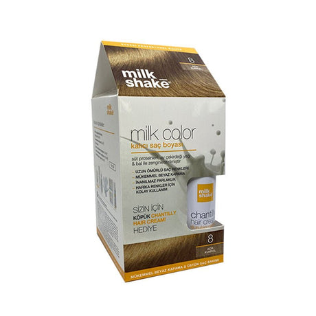 Permanent Hair Dye - Milk Color - Shade 8 - Light Brown - TryAladdin