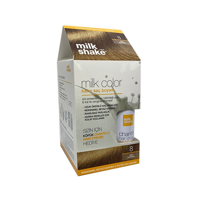 Permanent Hair Dye - Milk Color - Shade 8 - Light Brown - TryAladdin