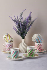 Perotti Kuzguncuk Premium Porcelain Coffee Set - 12 Pieces - TryAladdin