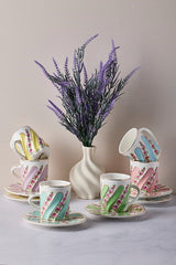 Perotti Kuzguncuk Premium Porcelain Coffee Set - 12 Pieces - TryAladdin