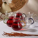 Perotti Premium Ehl - i Keyf Borosilicate Colored Tea Glass Set - 6 x 200ml - TryAladdin