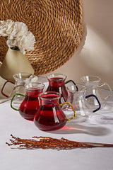 Perotti Premium Ehl - i Keyf Borosilicate Colored Tea Glass Set - 6 x 200ml - TryAladdin