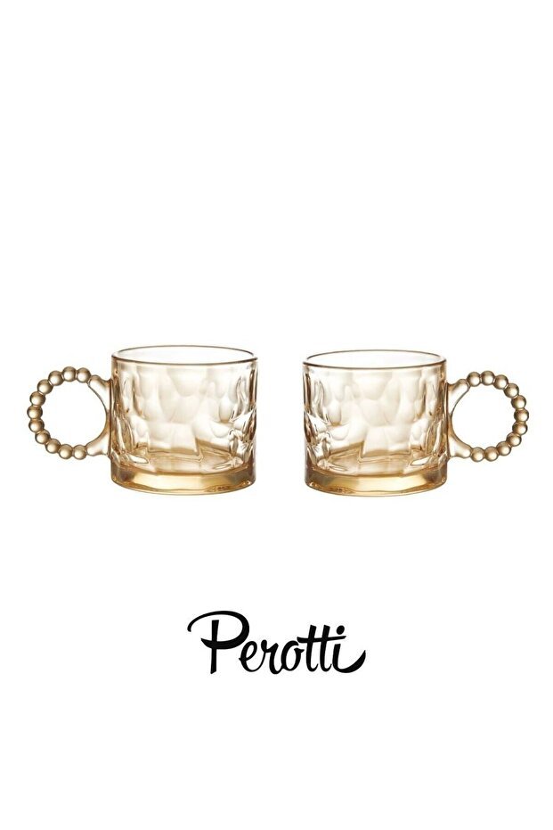 Perotti Premium Ringo Stone Color Glass Tea Coffee Mugs - 325ml 6 - Pack - TryAladdin