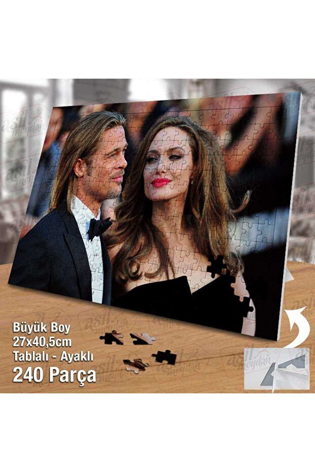 Personalized Photo Puzzle - 240 Pieces, 27x40.5cm with Stand - TryAladdin