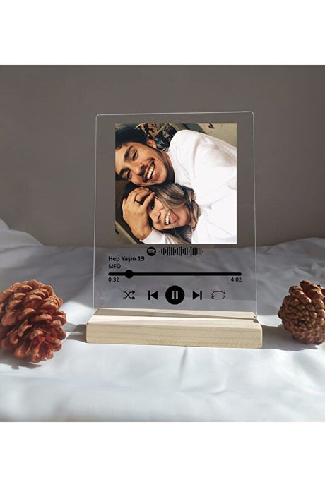 Personalized Spotify Plaque with Photo - Custom Music Gift - TryAladdin
