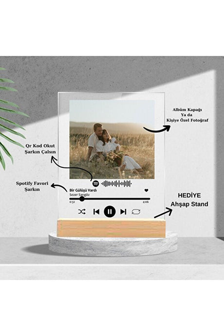 Personalized Spotify Plaque with Photo - Custom Music Gift - TryAladdin