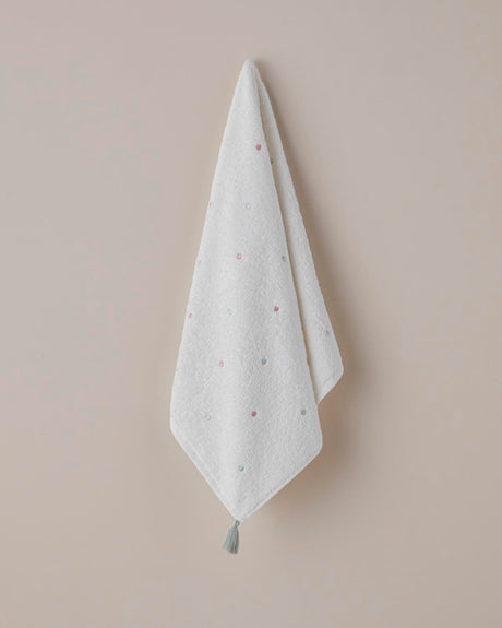 Professional-Grade-Cotton-Tasseled-Face-Towel-50x80cm-Pink-Green