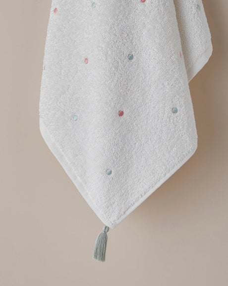 Professional-Grade-Cotton-Tasseled-Face-Towel-50x80cm-Pink-Green