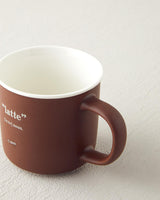 Premium New Bone China Latte Mug   Elegant Brown Ceramic Cup