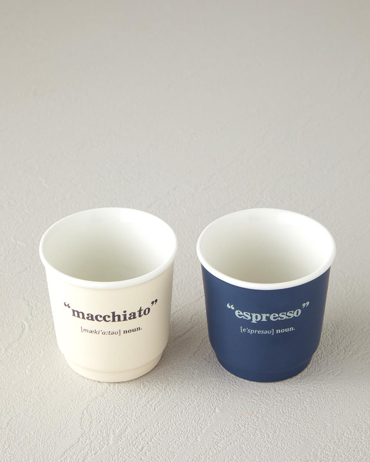 Professional New Bone China Espresso Cup Saucer Set Navy Cream