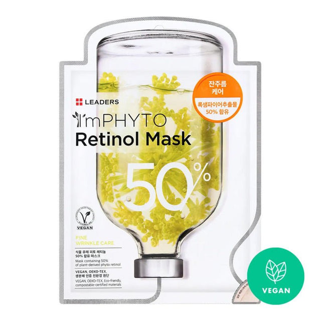 Phyto Retinol Sheet Mask - Anti - Aging & Pore Refining Vegan - TryAladdin