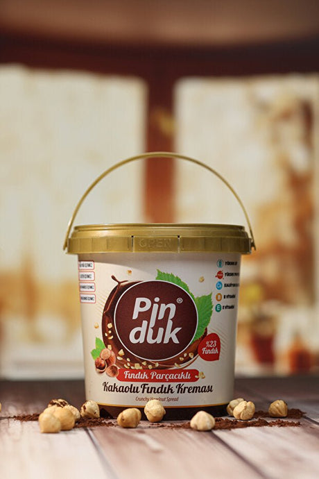 Pinduk Professional Cocoa Hazelnut Spread with Hazelnut Pieces - 900g - TryAladdin