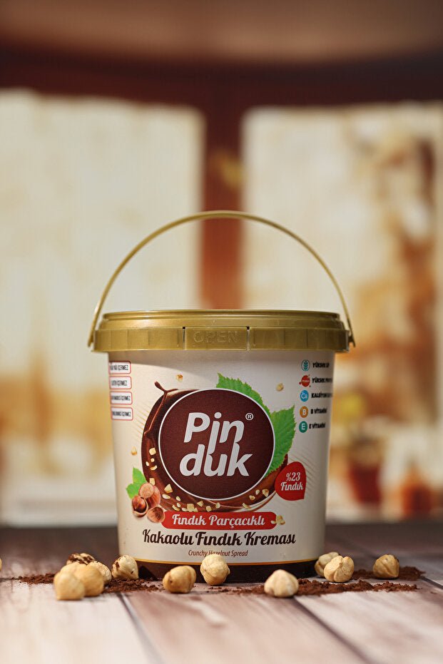 Pinduk Professional Cocoa Hazelnut Spread with Hazelnut Pieces - 900g - TryAladdin