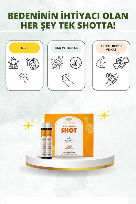 Pineapple Collagen Shot - 30x25ml Hydrolyzed Liquid - TryAladdin