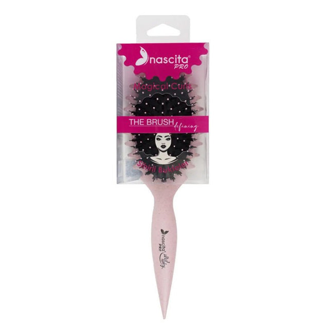 Pink Magical Curl Defining Hair Brush for Curly & Wavy Hair - TryAladdin