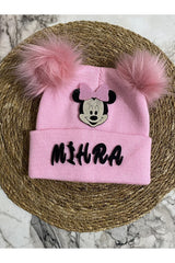 Pink Minnie Mouse Personalized Beanie - TryAladdin