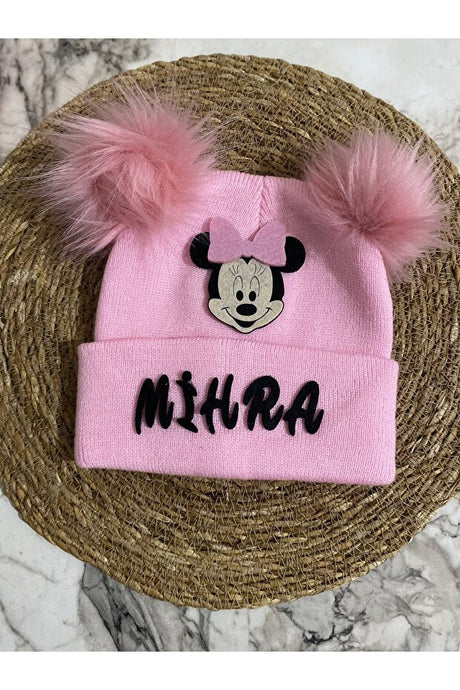 Pink Minnie Mouse Personalized Beanie - TryAladdin