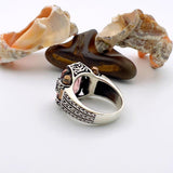 Pink Morganite Gemstone Unisex Silver Ring