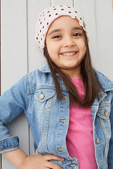 Pink Polka Dot Baby Beanie - 100% cotton & Soft - TryAladdin