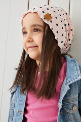 Pink Polka Dot Baby Beanie - 100% cotton & Soft - TryAladdin