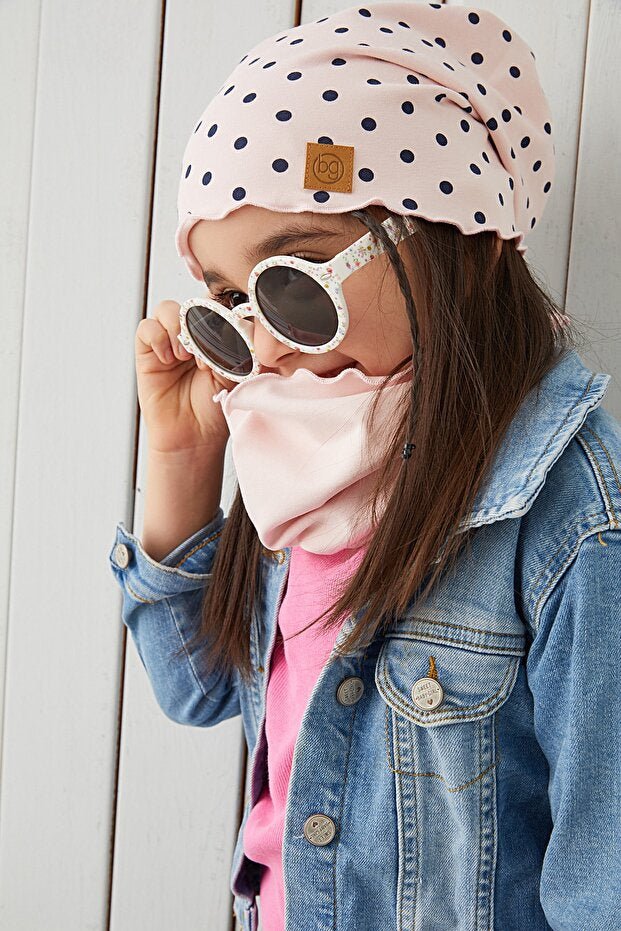 Pink Polka Dot Baby Beanie - 100% cotton & Soft - TryAladdin