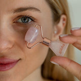 Pink Quartz Eye Massage Roller - Anti - Aging & Revitalizing Tool - TryAladdin
