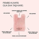 Pink Quartz Gua Sha Facial Massage Stone - TryAladdin
