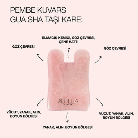 Pink Quartz Gua Sha Facial Massage Stone - TryAladdin