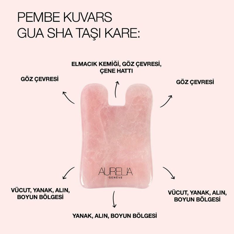 Pink Quartz Gua Sha Facial Massage Stone - TryAladdin