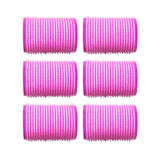 Pink Velcro Sponge Hair Rollers - 6 Pack for Heatless Curls - TryAladdin